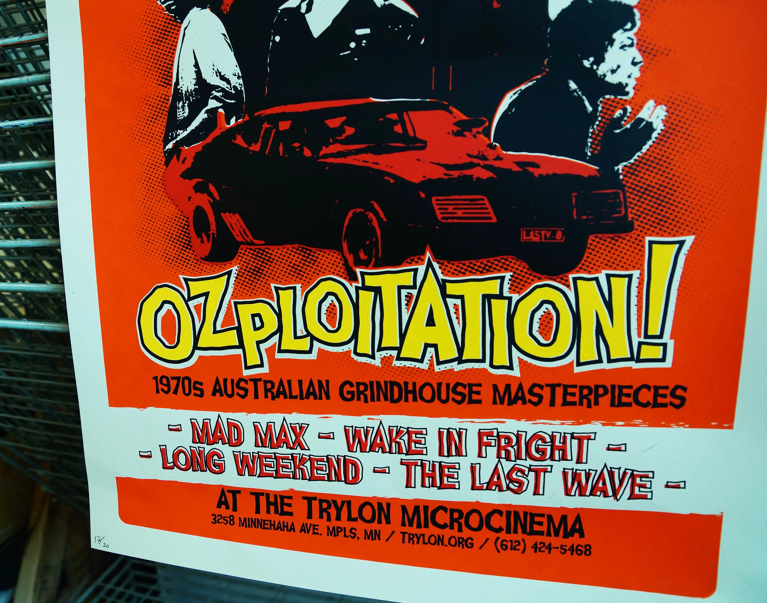 OZPLOITATION SCREENPRINT POSTER — TIM MONSTERS! -